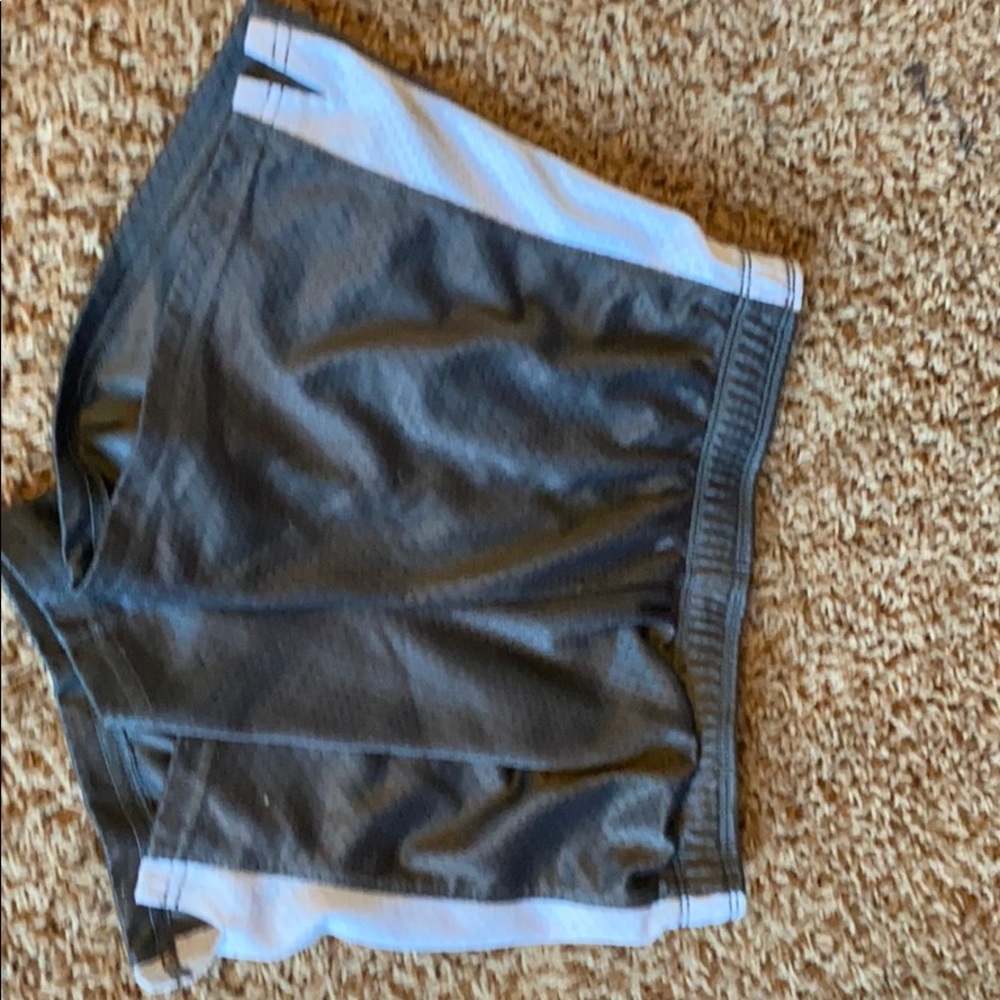 Grey athletic shorts